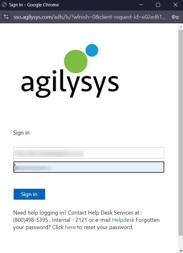 Logging on to Eatec as Azure AD User